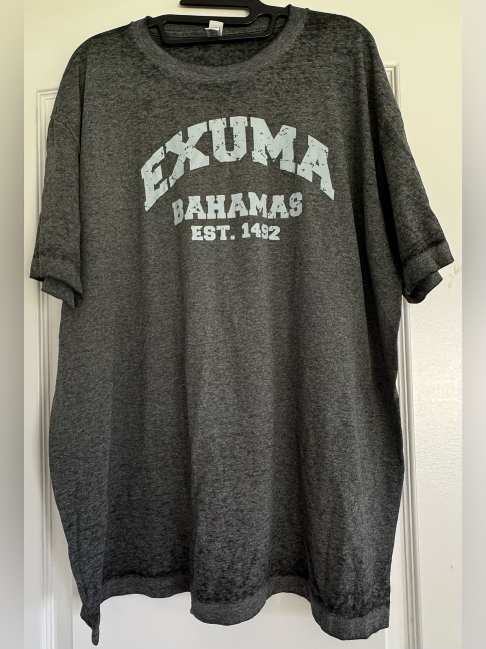 Exuma Bahamas Graphic T Shirt XL Gray Caribbean Souvenir Vacation Travel Tee